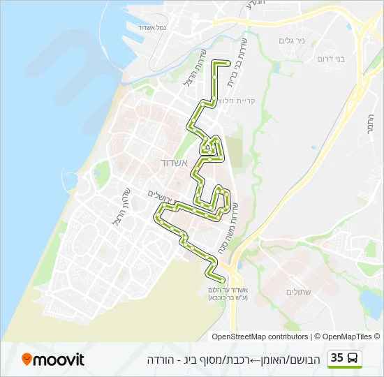 35 Bus Line Map