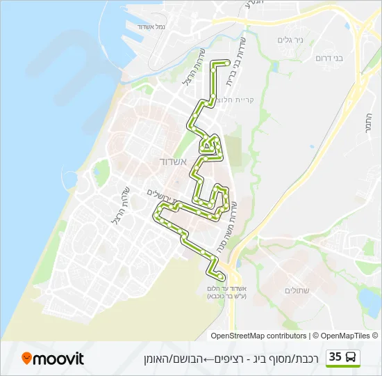35 Bus Line Map