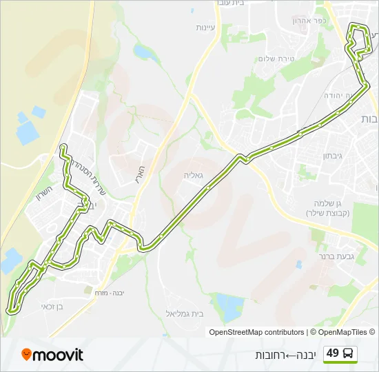 49 Bus Line Map
