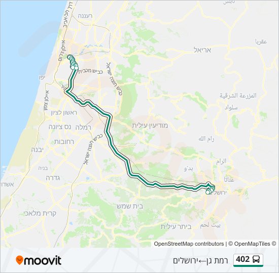 402 bus Line Map