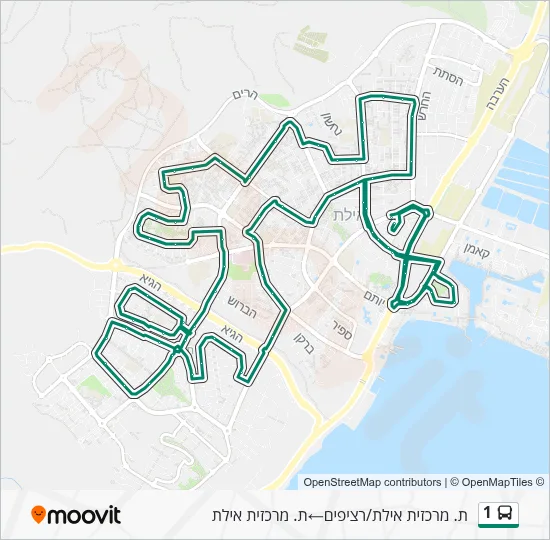 1 Bus Line Map
