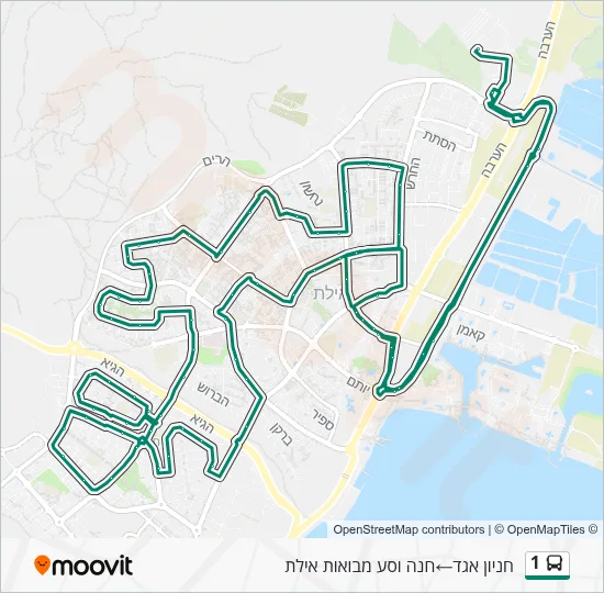 1 Bus Line Map