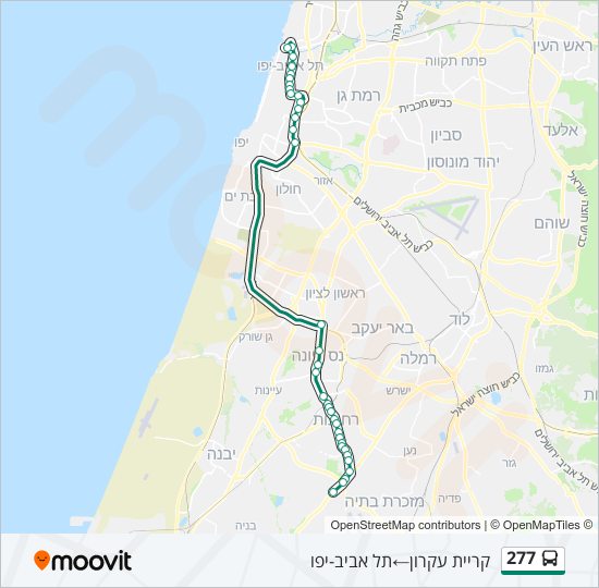 277 bus Line Map