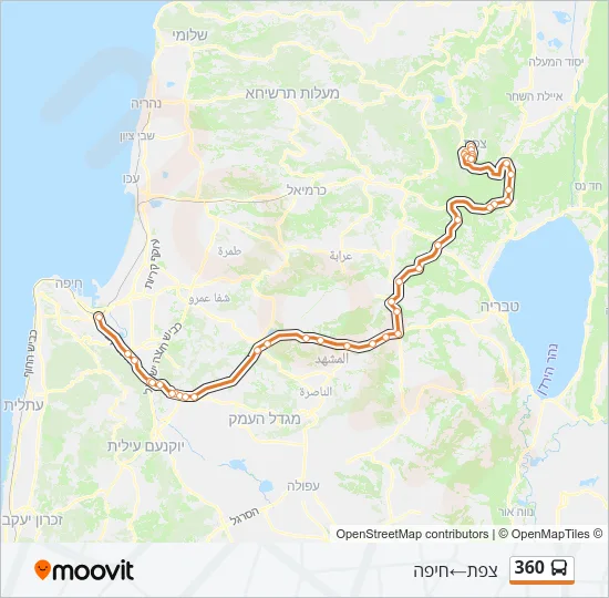360 Bus Line Map