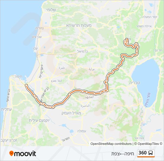 360 Bus Line Map