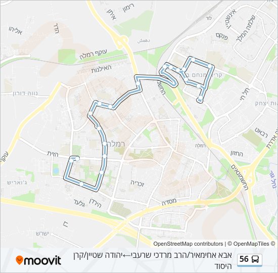56 Bus Line Map