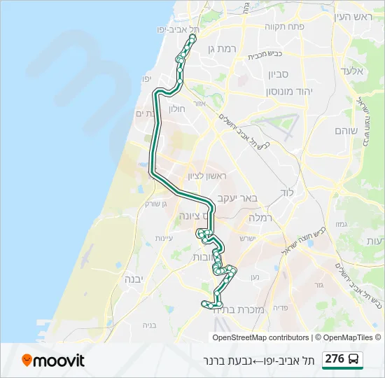 276 Bus Line Map