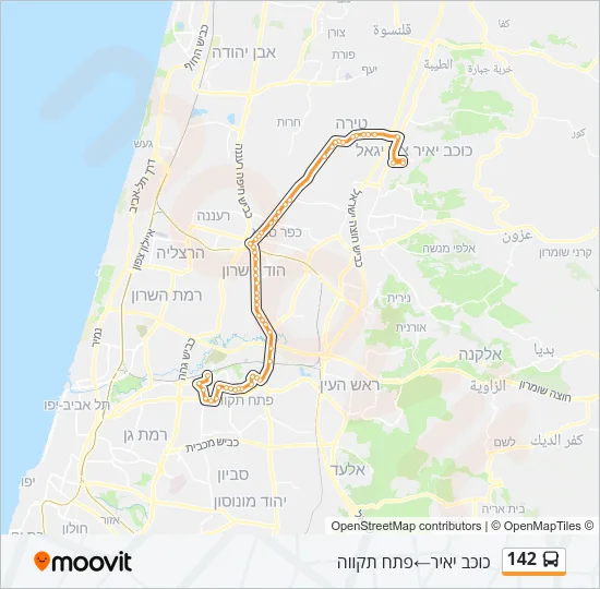 142 Bus Line Map