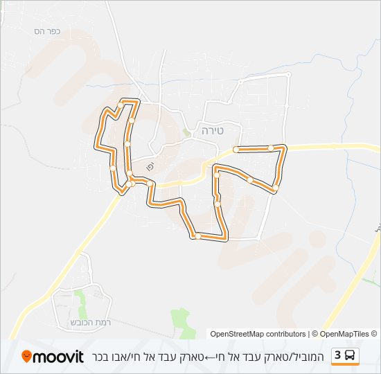 3 bus Line Map