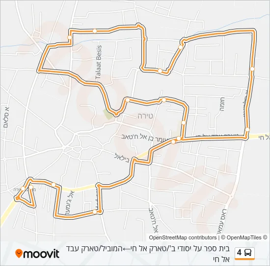 4 Bus Line Map