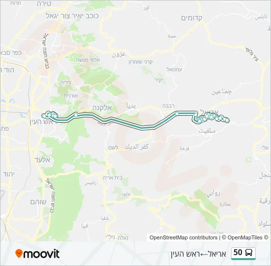 50 Bus Line Map