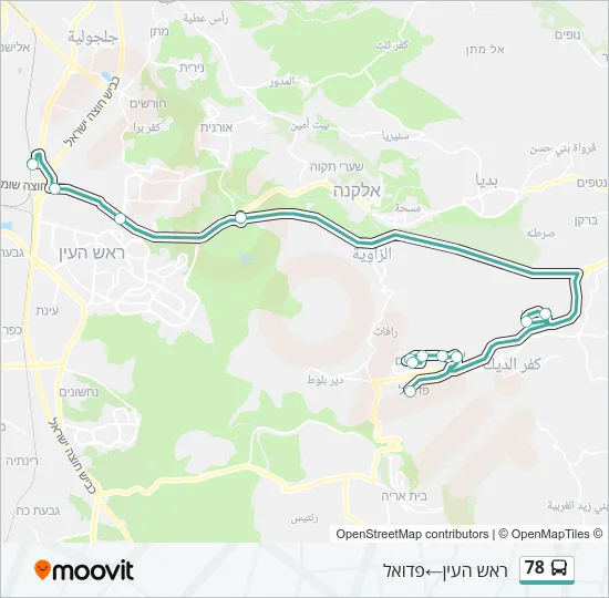 78 Bus Line Map