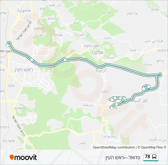 78 Bus Line Map