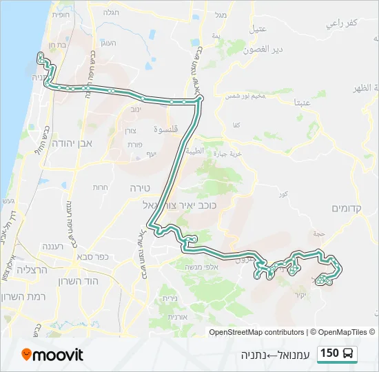 150 Bus Line Map