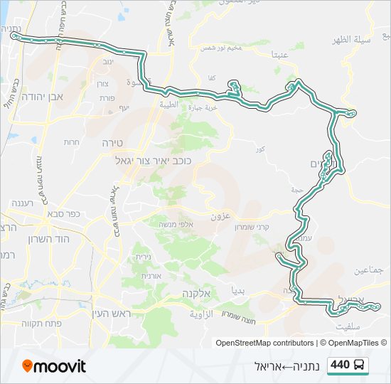 440 bus Line Map