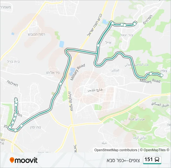 151 Bus Line Map