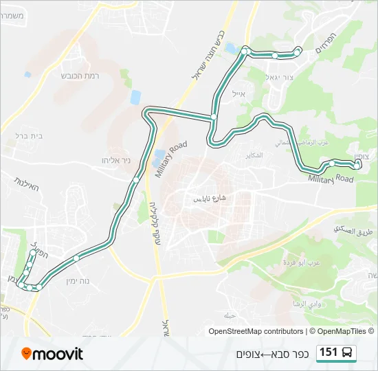 151 Bus Line Map