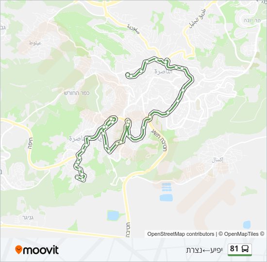 81 Bus Line Map