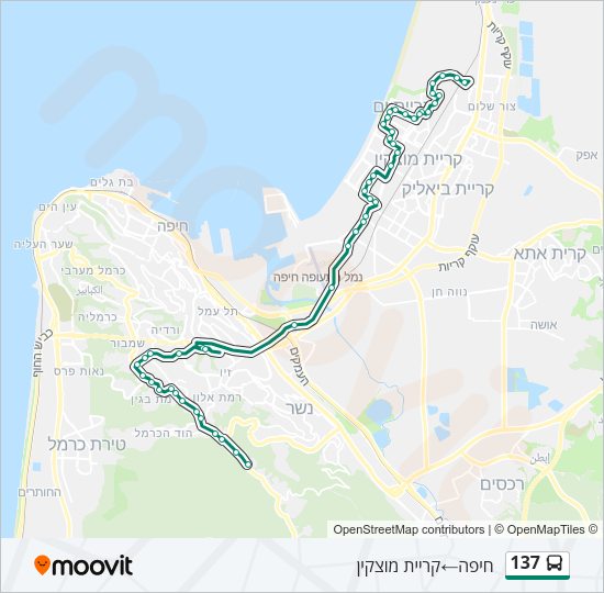 137 Bus Line Map