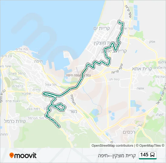 145 Bus Line Map