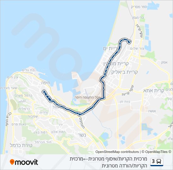 3 Bus Line Map