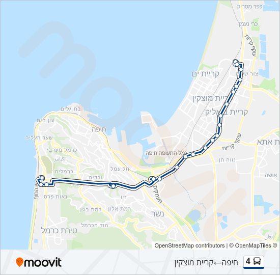 4 Bus Line Map