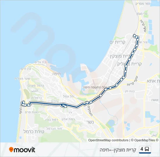 4 Bus Line Map