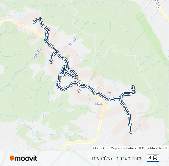 3 Bus Line Map