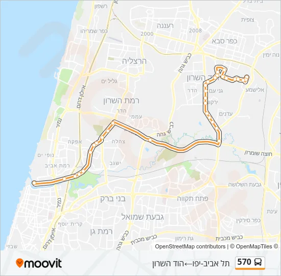 570 Bus Line Map