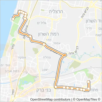 553 Bus Line Map