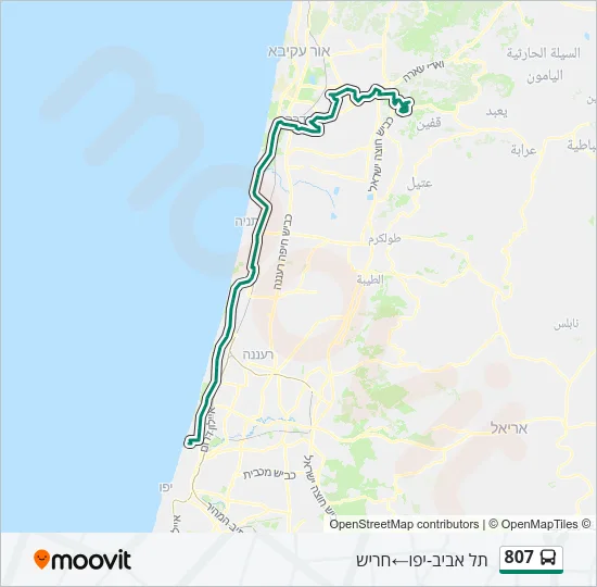 807 Bus Line Map