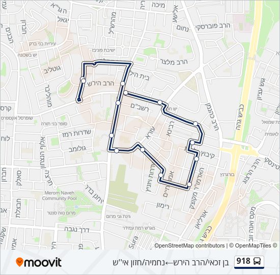 918 Bus Line Map