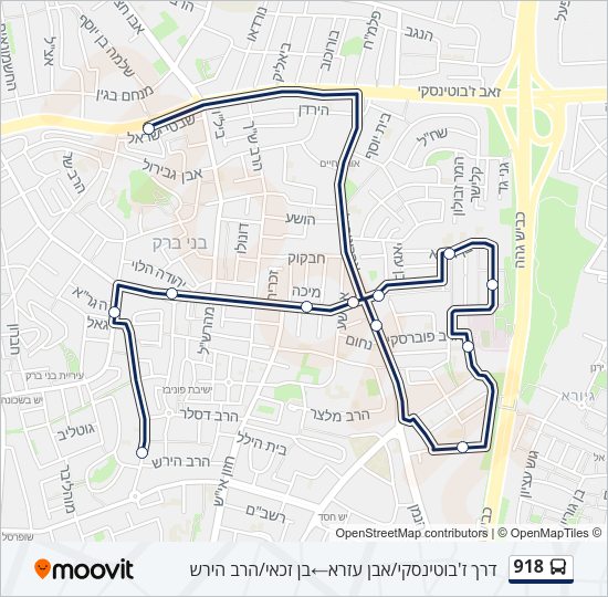 918 Bus Line Map