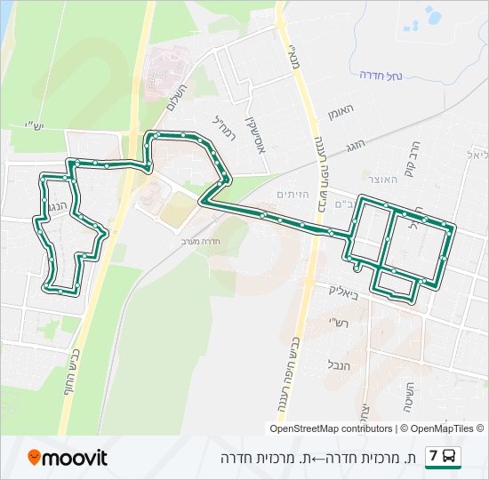 7 bus Line Map