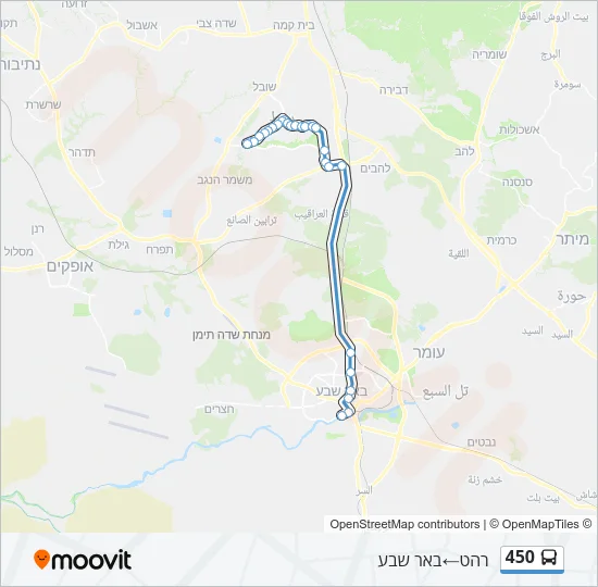 450 Bus Line Map
