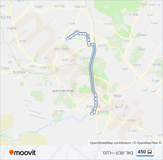 450 Bus Line Map