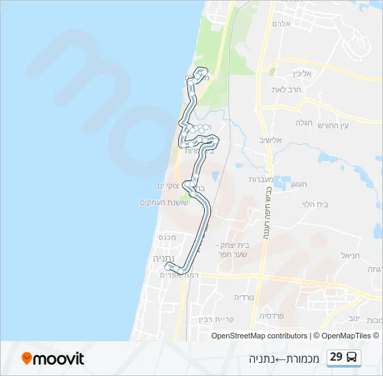 29 Bus Line Map