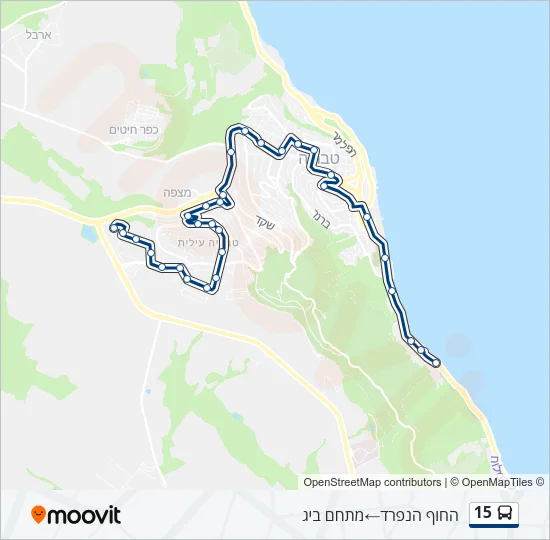 15 Bus Line Map