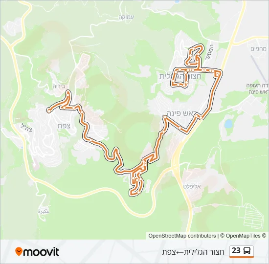 23 Bus Line Map