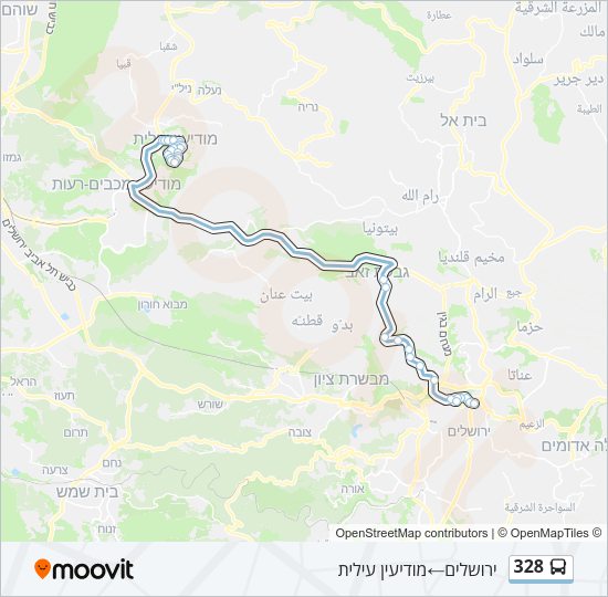 328 Bus Line Map