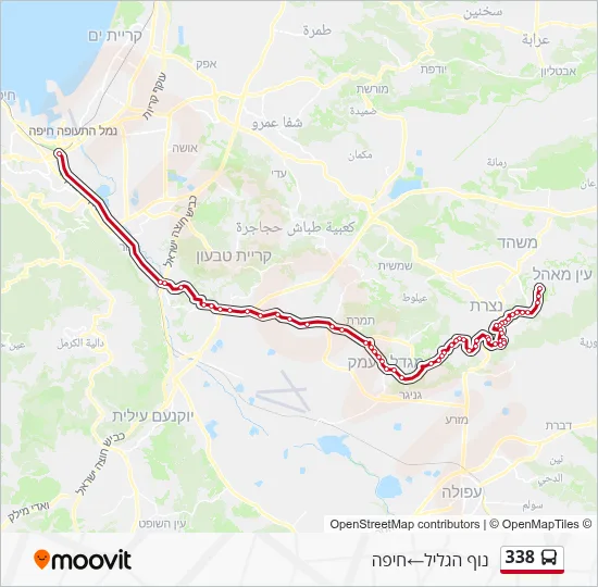 338 Bus Line Map