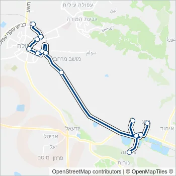 57 Bus Line Map