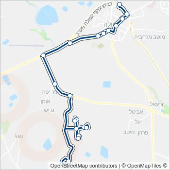 50 Bus Line Map