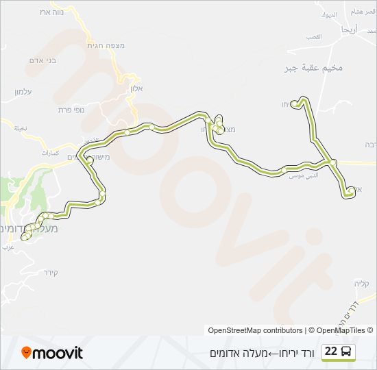 22 Bus Line Map