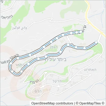 1 Bus Line Map