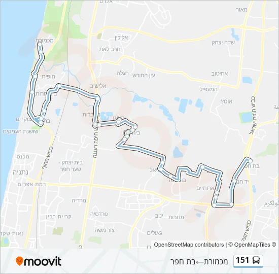 151 Bus Line Map