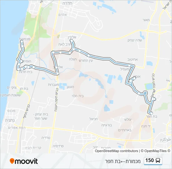 150 Bus Line Map