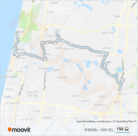150 Bus Line Map