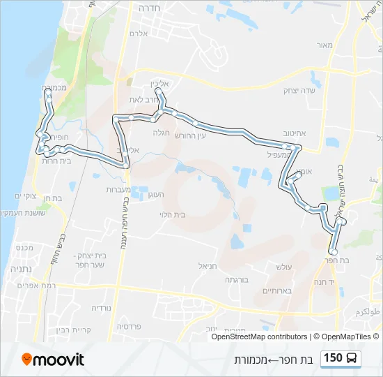 150 Bus Line Map