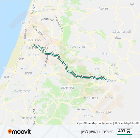 403 Bus Line Map